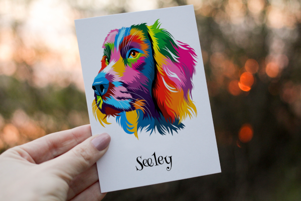 Spaniel Birthday Card, Dog Birthday Card